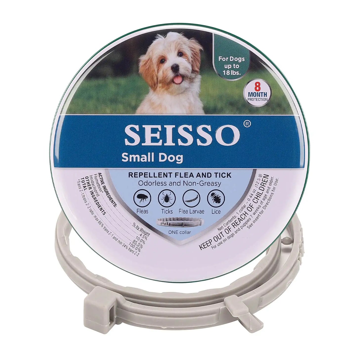 Pet Flea and Tick Collar for Dogs Cats up to 8 Month Flea Tick Prevention Collar Anti-Mosquito & Insect Repellent Puppy Supplies