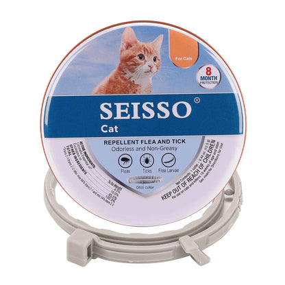 Pet Flea and Tick Collar for Dogs Cats up to 8 Month Flea Tick Prevention Collar Anti-Mosquito & Insect Repellent Puppy Supplies