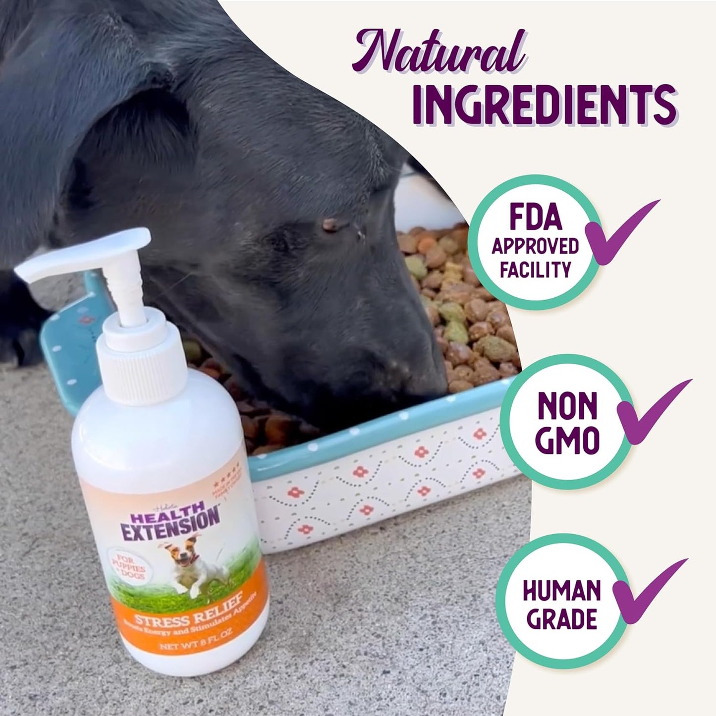 Stress Relief Supplement for Dogs, 8Oz - Appetite & Energy Boost, Prevents Hypoglycemia, Enriched with Vitamin B
