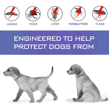 Pet Flea and Tick Collar for Dogs Cats up to 8 Month Flea Tick Prevention Collar Anti-Mosquito & Insect Repellent Puppy Supplies