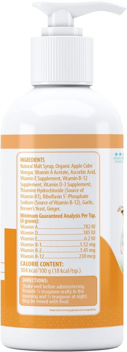 Stress Relief Supplement for Dogs, 8Oz - Appetite & Energy Boost, Prevents Hypoglycemia, Enriched with Vitamin B