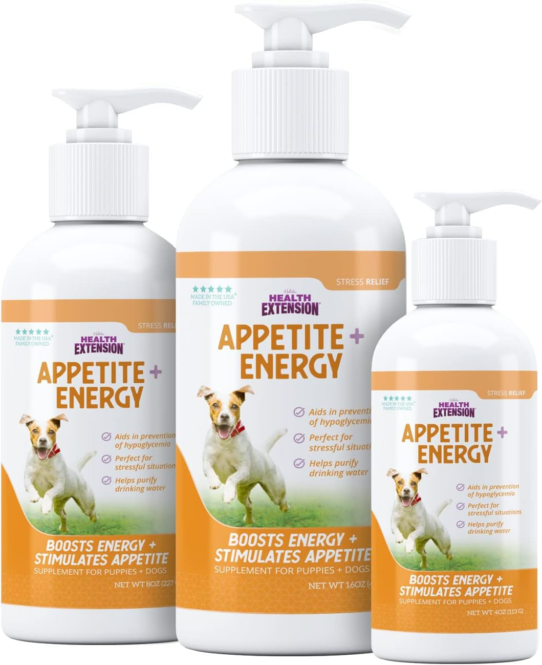 Stress Relief Supplement for Dogs, 8Oz - Appetite & Energy Boost, Prevents Hypoglycemia, Enriched with Vitamin B